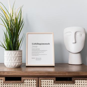 Definitionsposter "Lieblingsmensch 1" | Geschenkidee | Personalisiert  | individuelles Bild | Wörterbuch